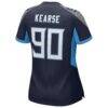 Jevon Kearse Tennessee Titans Nike Women's Game Retired Player Jersey - Navy - Detail View