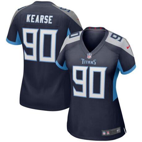 Jevon Kearse Tennessee Titans Nike Women's Game Retired Player Jersey - Navy - Front View