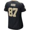 Joe Horn New Orleans Saints Nike Women's Game Retired Player Jersey - Black - Detail View