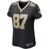Joe Horn New Orleans Saints Nike Women's Game Retired Player Jersey - Black - Side View