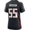 John Abraham Atlanta Falcons Nike Women's Game Retired Player Jersey - Black - Detail View