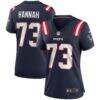 John Hannah New England Patriots Nike Women's Game Retired Player Jersey - Navy - Front View