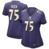 Jonathan Ogden Baltimore Ravens Nike Women's Game Retired Player Jersey - Purple - Front View