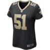 Jonathan Vilma New Orleans Saints Nike Women's Game Retired Player Jersey - Black - Side View