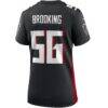 Keith Brooking Atlanta Falcons Nike Women's Game Retired Player Jersey - Black - Detail View