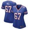 Kent Hull Buffalo Bills Nike Women's Game Retired Player Jersey - - Front View