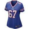 Kent Hull Buffalo Bills Nike Women's Game Retired Player Jersey - - Side View