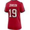 Keyshawn Johnson Tampa Bay Buccaneers Nike Women's Game Retired Player Jersey - Red - Detail View