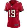 Keyshawn Johnson Tampa Bay Buccaneers Nike Women's Game Retired Player Jersey - Red - Side View