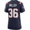 Lawyer Milloy New England Patriots Nike Women's Game Retired Player Jersey - Navy - Detail View
