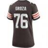 Lou Groza Cleveland Browns Nike Women's Game Retired Player Jersey - Brown - Detail View