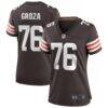 Lou Groza Cleveland Browns Nike Women's Game Retired Player Jersey - Brown - Front View