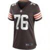 Lou Groza Cleveland Browns Nike Women's Game Retired Player Jersey - Brown - Side View