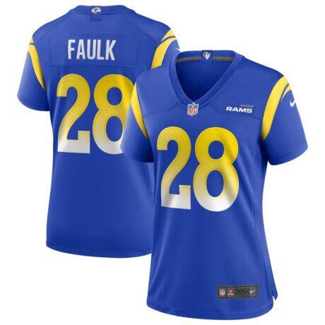 Marshall Faulk Los Angeles Rams Nike Women's Game Retired Player Jersey - - Front View
