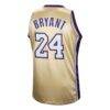 Kobe Bryant Los Angeles Lakers Mitchell & Ness Hall of Fame Class of 2020 #24 Authentic Hardwood Classics Jersey - Gold - Detail View