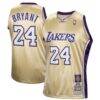 Kobe Bryant Los Angeles Lakers Mitchell & Ness Hall of Fame Class of 2020 #24 Authentic Hardwood Classics Jersey - Gold - Front View