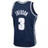 Allen Iverson Georgetown Hoyas Mitchell & Ness 1995/96 Swingman Replica Jersey - Navy - Detail View