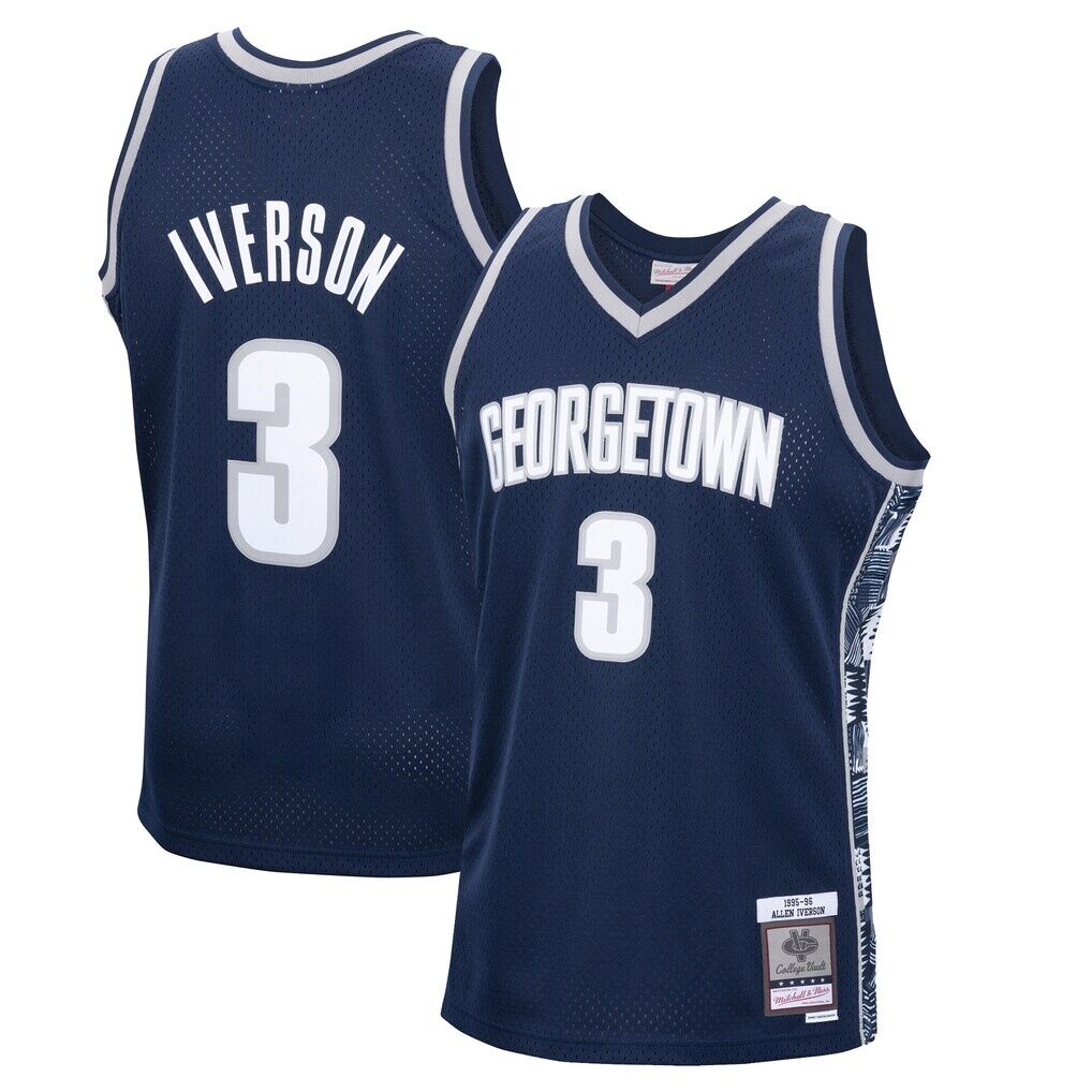 Allen Iverson Georgetown Hoyas Mitchell & Ness 1995/96 Swingman Replica Jersey