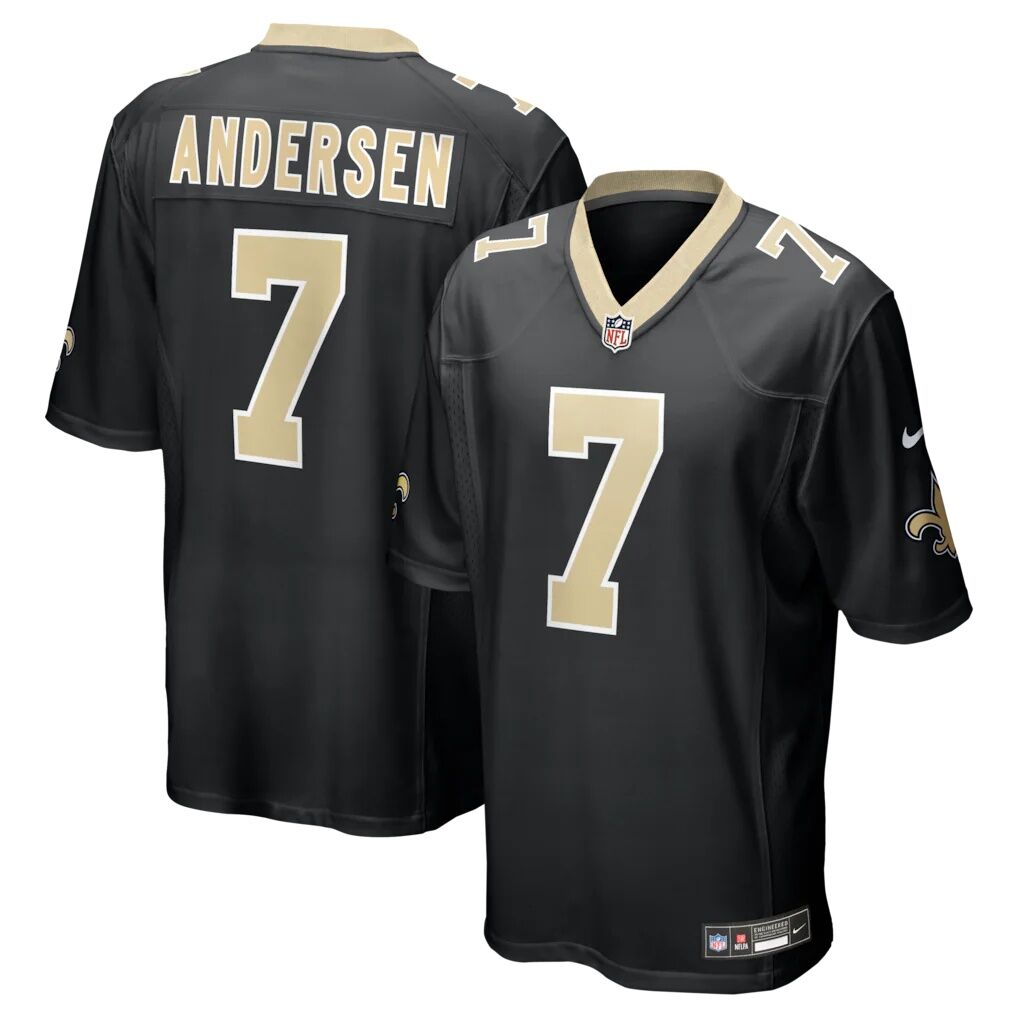 Morten Andersen New Orleans Saints Nike Game Retired Player Jersey