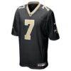 Morten Andersen New Orleans Saints Nike Game Retired Player Jersey - Black - Side View