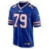 Ruben Brown Buffalo Bills Nike Game Retired Player Jersey - - Side View