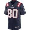 Troy Brown New England Patriots Nike Game Retired Player Jersey - Navy - Side View