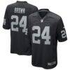Willie Brown Las Vegas Raiders Nike Game Retired Player Jersey - Black - Front View