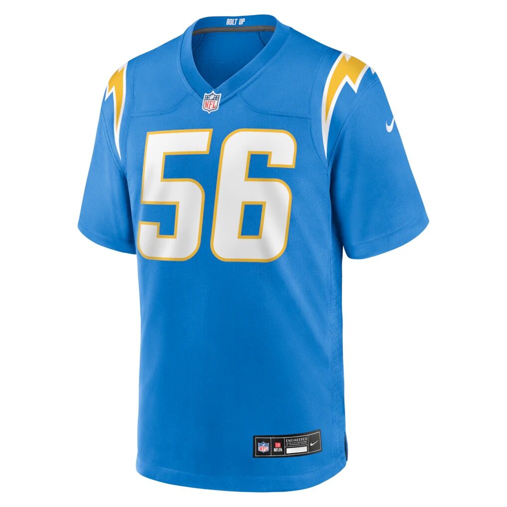 Shawne Merriman Los Angeles Chargers Nike Game Retired Player Jersey - Powder Blue