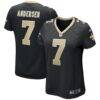 Morten Andersen New Orleans Saints Nike Women's Game Retired Player Jersey - Black - Front View