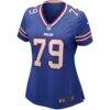 Ruben Brown Buffalo Bills Nike Women's Game Retired Player Jersey - - Side View