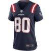 Troy Brown New England Patriots Nike Women's Game Retired Player Jersey - Navy - Side View