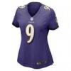 Steve McNair Baltimore Ravens Nike Women's Game Retired Player Jersey - Purple - Side View