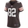 Ozzie Newsome Cleveland Browns Nike Women's Game Retired Player Jersey - Brown - Side View