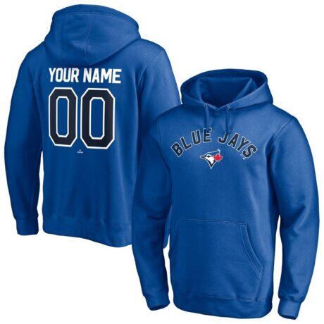 Toronto Blue Jays Personalized Winning Streak Name & Number Pullover Hoodie - - Front View