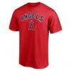 Los Angeles Angels Personalized Team Winning Streak Name & Number T-Shirt - Red - Side View