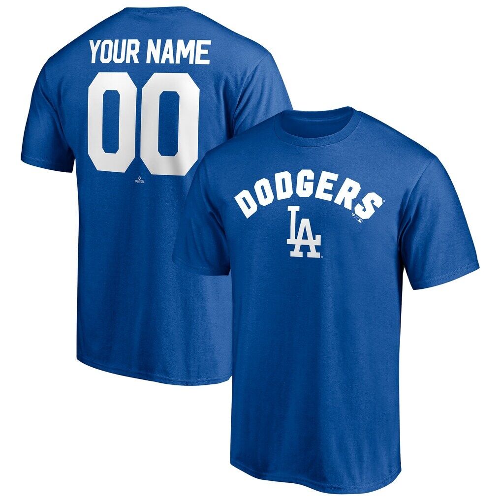 Los Angeles Dodgers Personalized Team Winning Streak Name & Number T-Shirt - Royal