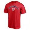 Washington Nationals Personalized Team Winning Streak Name & Number T-Shirt - Red - Side View