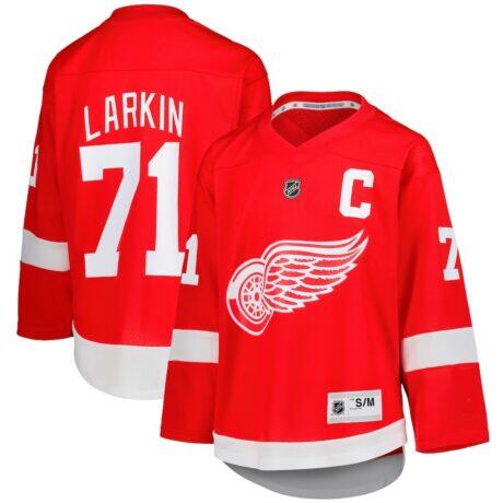 Dylan Larkin Detroit Red Wings Youth Home Replica Player Jersey - Red - Front View