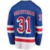 Igor Shesterkin New York Rangers Fashion7 Home Breakaway Player Jersey - Blue - Detail View