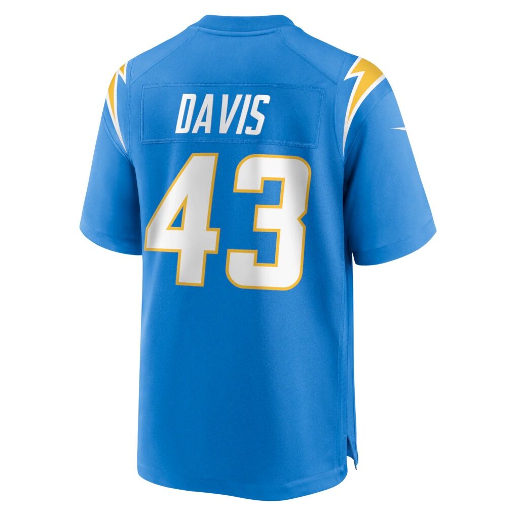 Michael Davis Los Angeles Chargers Nike Game Jersey - Powder Blue