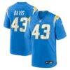 Michael Davis Los Angeles Chargers Nike Game Jersey - - Front View