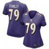 Ronnie Stanley Baltimore Ravens Nike Women's Game Jersey - Purple - Front View