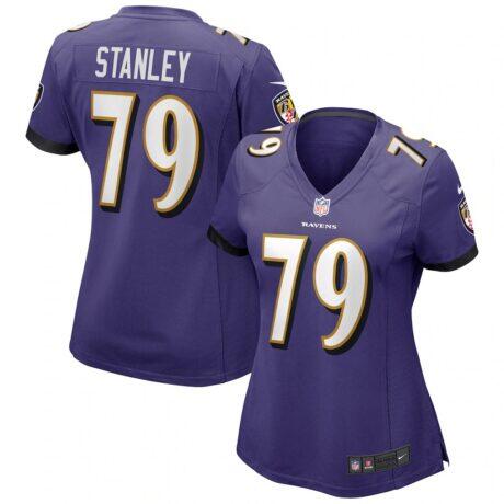 Ronnie Stanley Baltimore Ravens Nike Women's Game Jersey - Purple - Front View