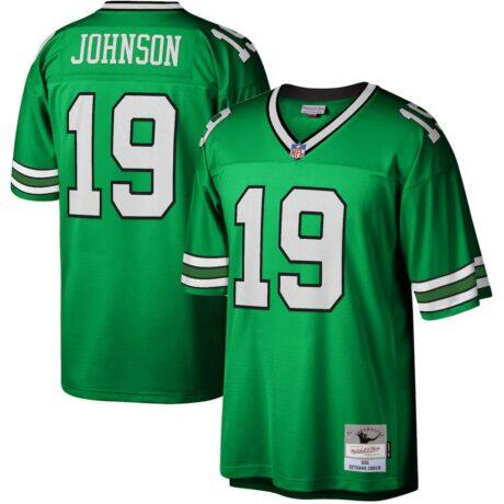 Keyshawn Johnson New York Jets Mitchell & Ness Legacy Replica Jersey - Kelly Green - Front View