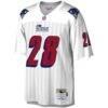 Curtis Martin New England Patriots Mitchell & Ness Legacy Replica Jersey - White - Side View