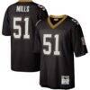 Sam Mills New Orleans Saints Mitchell & Ness Legacy Replica Jersey - Black - Front View