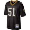 Sam Mills New Orleans Saints Mitchell & Ness Legacy Replica Jersey - Black - Side View