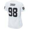 Maxx Crosby Las Vegas Raiders Nike Women's Game Jersey - White - Detail View
