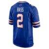 Tyler Bass Buffalo Bills Nike Game Player Jersey - - Detail View