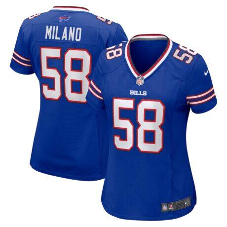 Matt Milano Buffalo Bills Nike Women's Game Jersey - - Front View